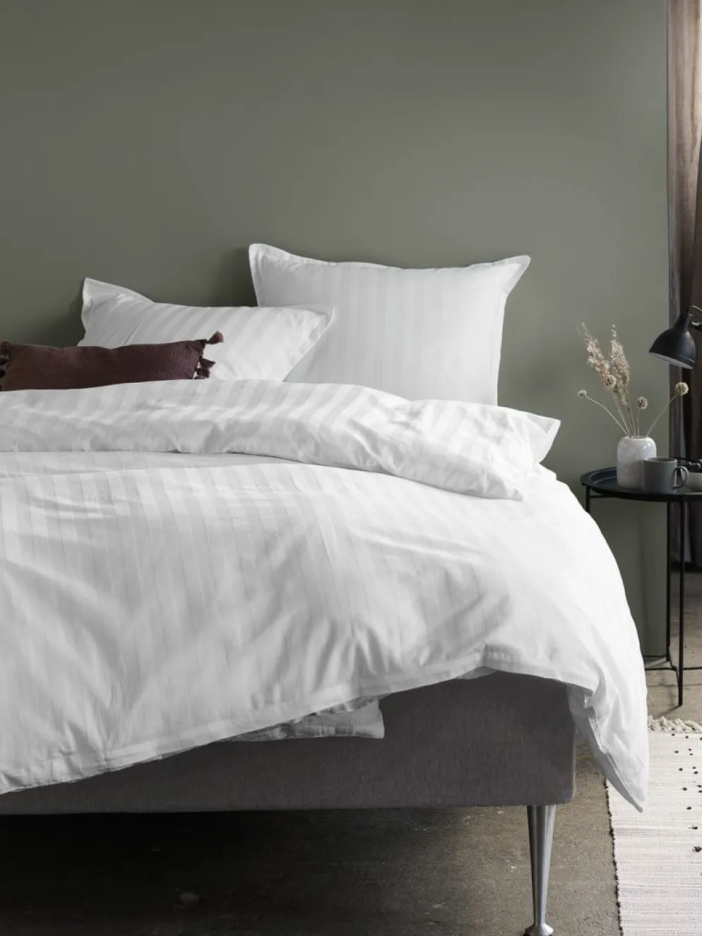 NELLGoldParure de lit Satin NELL 240x220 blanc