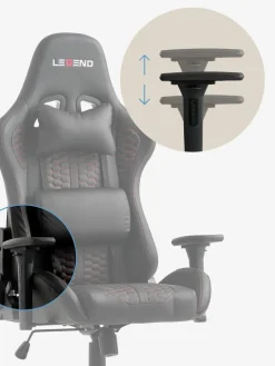 NIBEChaise gaming NIBE noir/rouge
