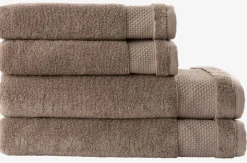 NORAGoldServiette de toilette NORA 50x100 sable foncé