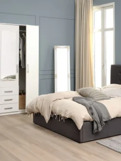 NORDBORGMiroir sur pied NORDBORG 40x160 blanc