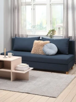 NORSMINDECanapé convertible NORSMINDE tissu bleu