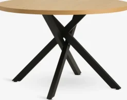NORTOFTTable NORTOFT Ø120 coloris chêne chaud/noir