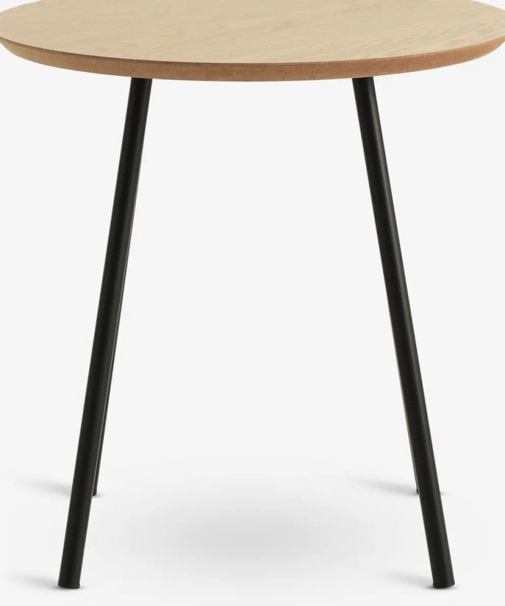 NYBOBout de canapé NYBO Ø40 coloris chêne chaud/noir