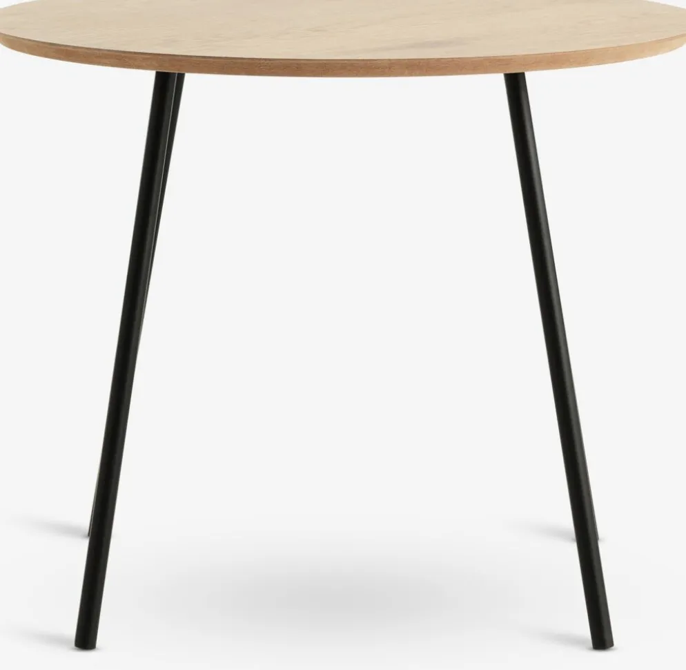 NYBOBout de canapé NYBO Ø55 coloris chêne chaud/noir