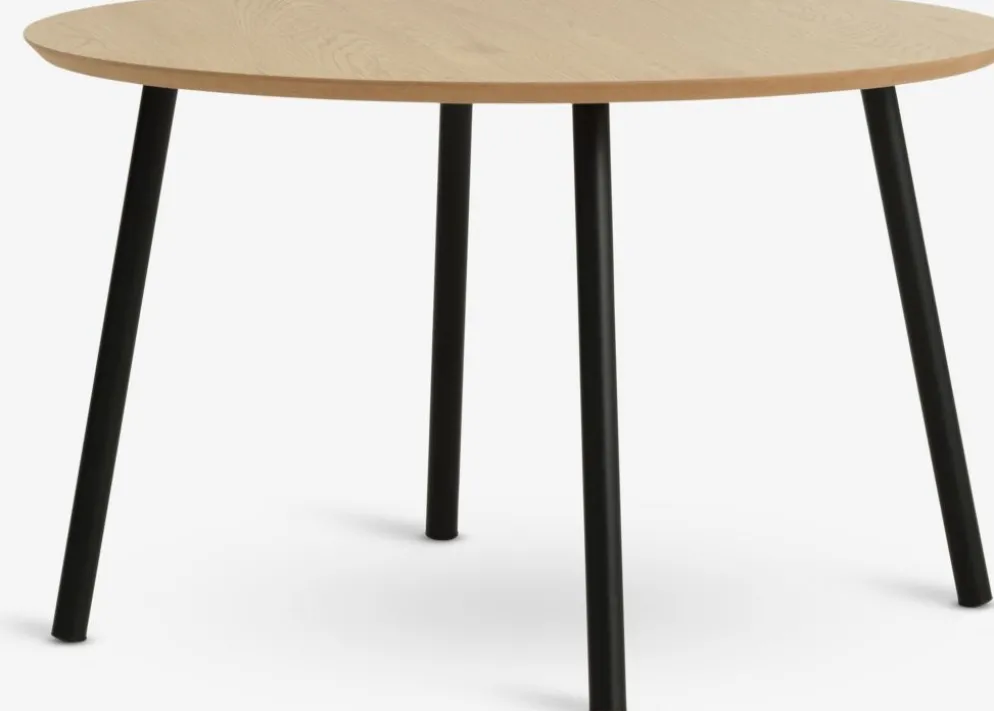 NYBOTable basse NYBO Ø70 coloris chêne chaud/noir