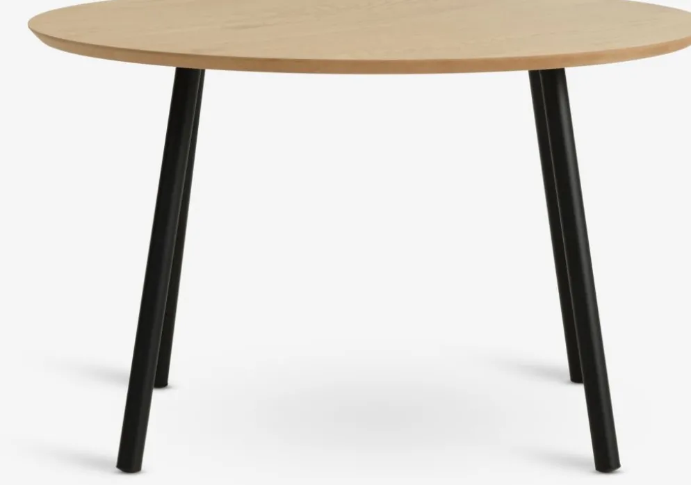 NYBOTable basse NYBO Ø70 coloris chêne chaud/noir