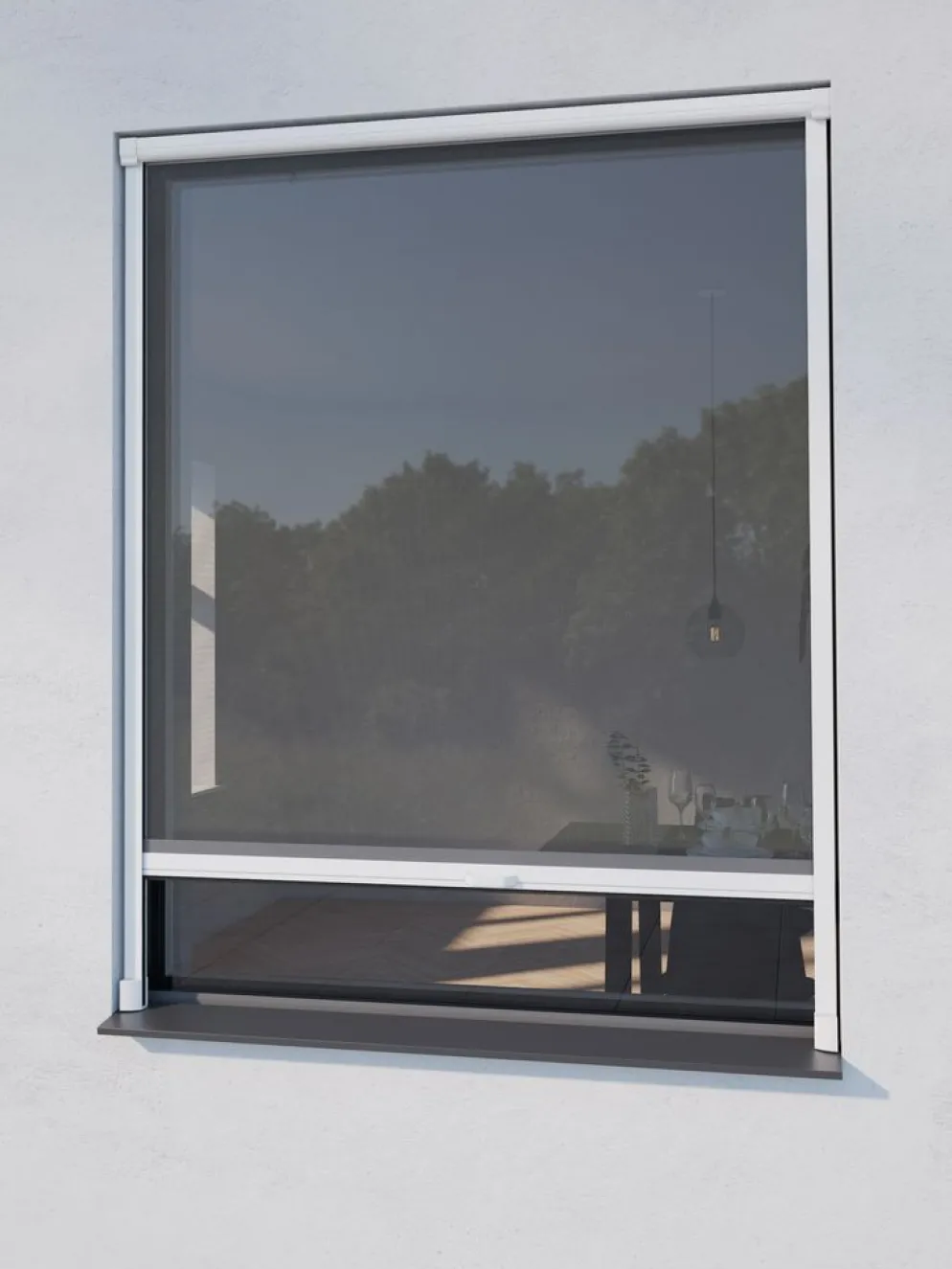 NYORDMoustiquaire enroulable NYORD 130x160 fenêtre blanc