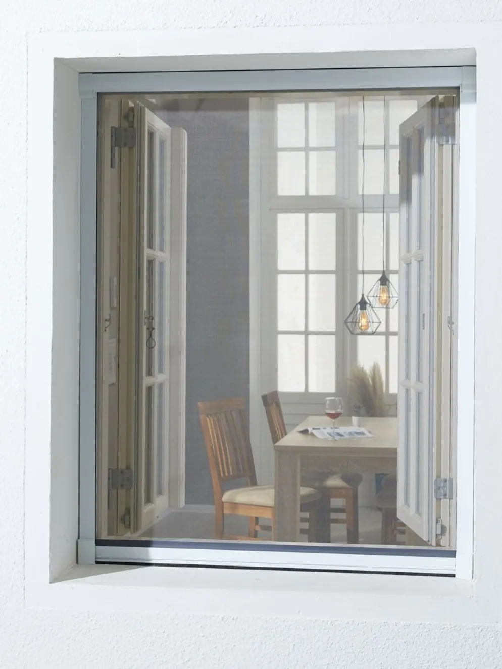 NYORDMoustiquaire enroulable NYORD 130x160 fenêtre blanc