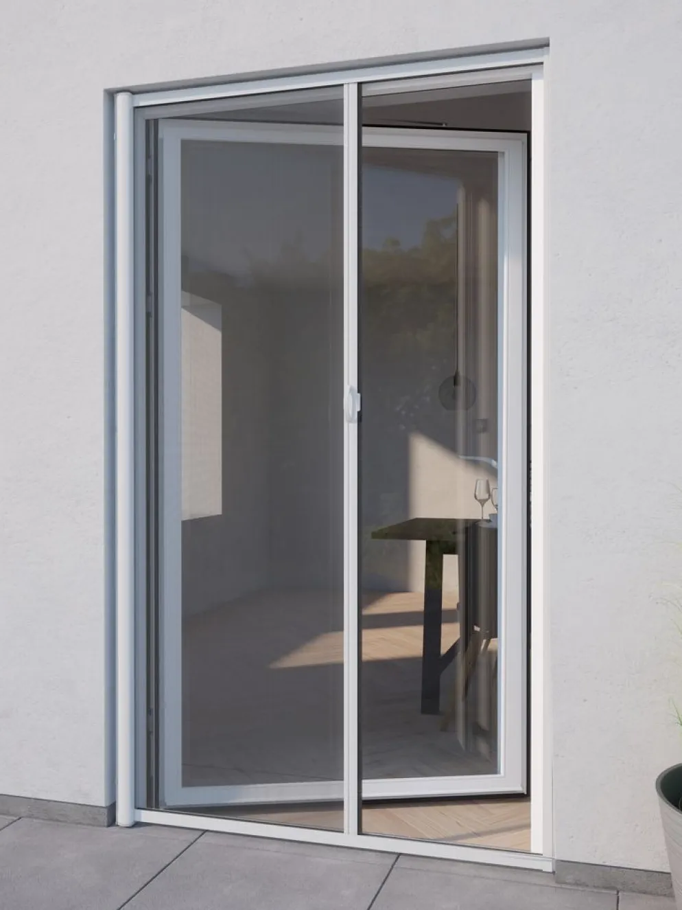 NYORDMoustiquaire enroulable NYORD 125x220 porte blanc