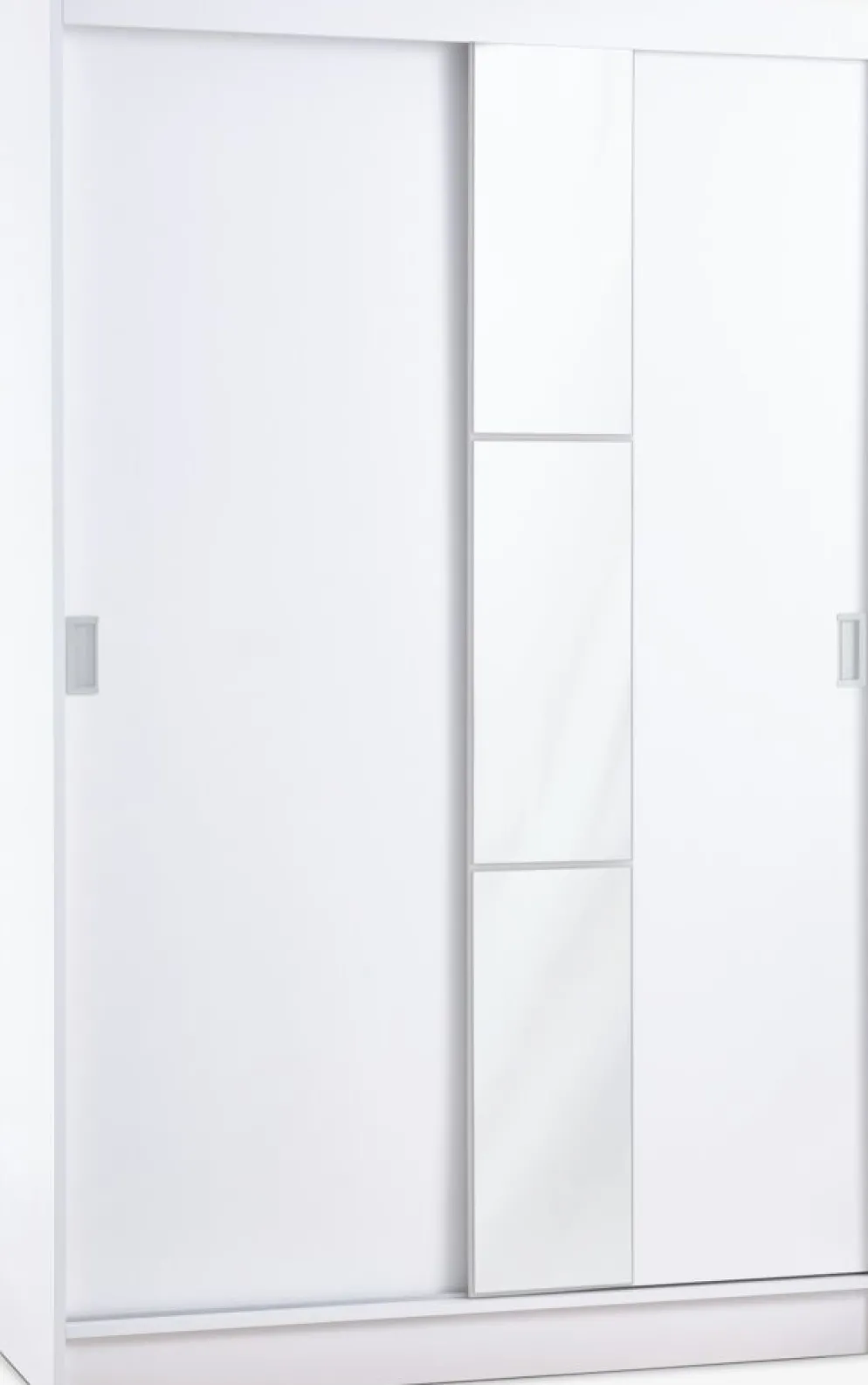 ODDERArmoire ODDER 120x201 2 portes coulissantes a/miroir blanc