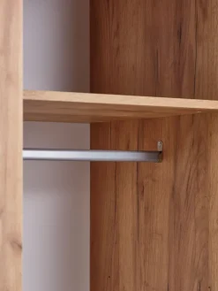 ODDERArmoire ODDER 120x201 a/miroir coloris chêne naturel