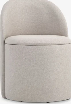 ODDUMFauteuil lounge ODDUM a/rangement tissu beige