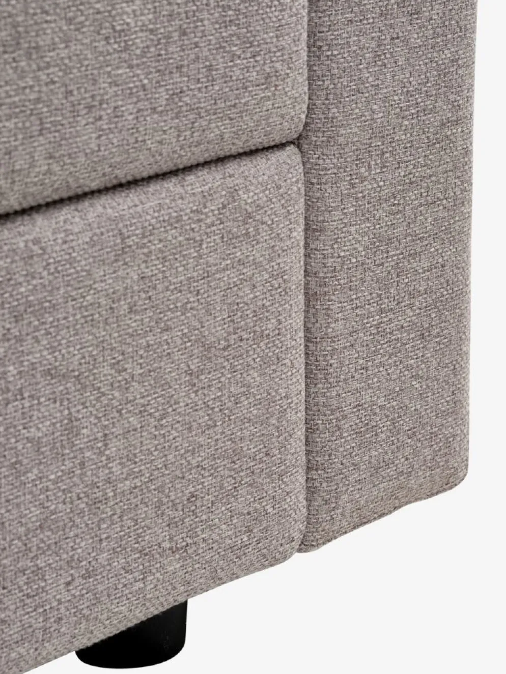 OKSBYCanapé modulable OKSBY 3pers. a/rangement tissu sable