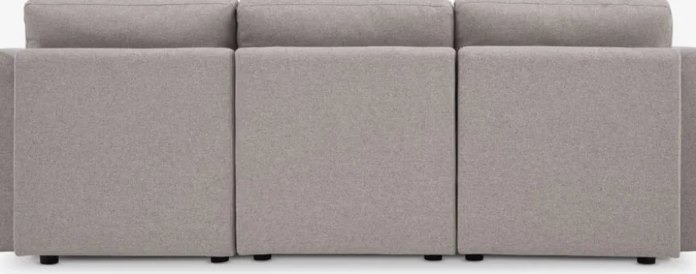 OKSBYCanapé modulable OKSBY 3pers. a/rangement tissu sable