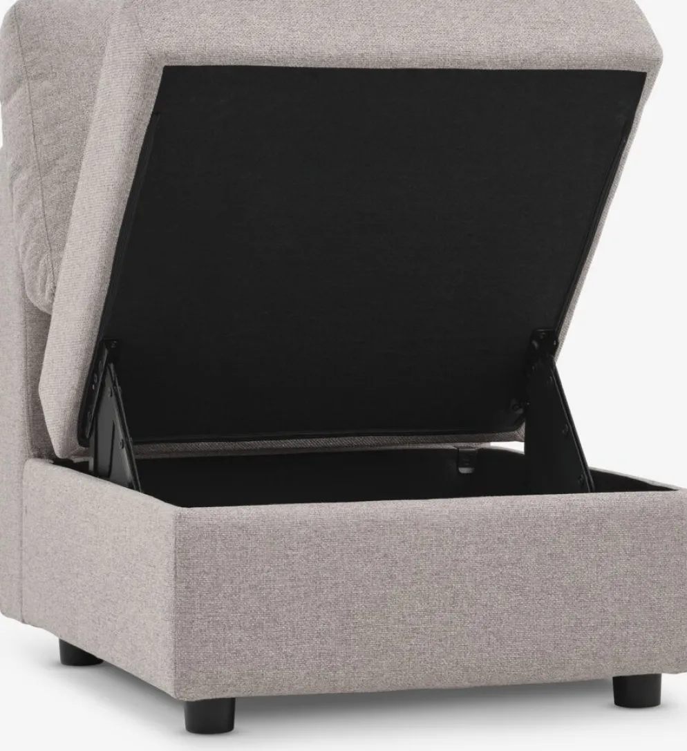 OKSBYModule canapé OKSBY central a/rangement tissu sable