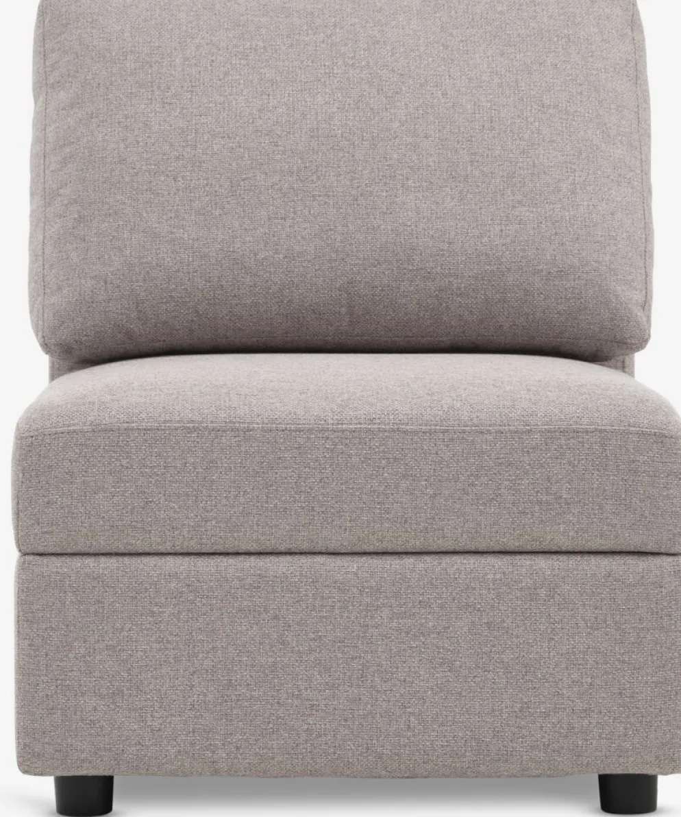 OKSBYModule canapé OKSBY central a/rangement tissu sable