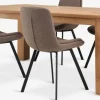 OLDE + MELBYOLDE L200 table chêne naturel + 4 MELBY chaises brun clair