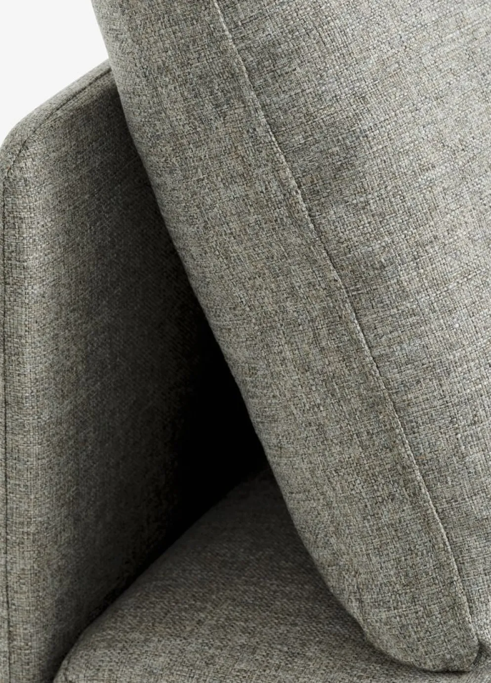 OLSTRUPCanapé convertible OLSTRUP 1,5 places tissu gris