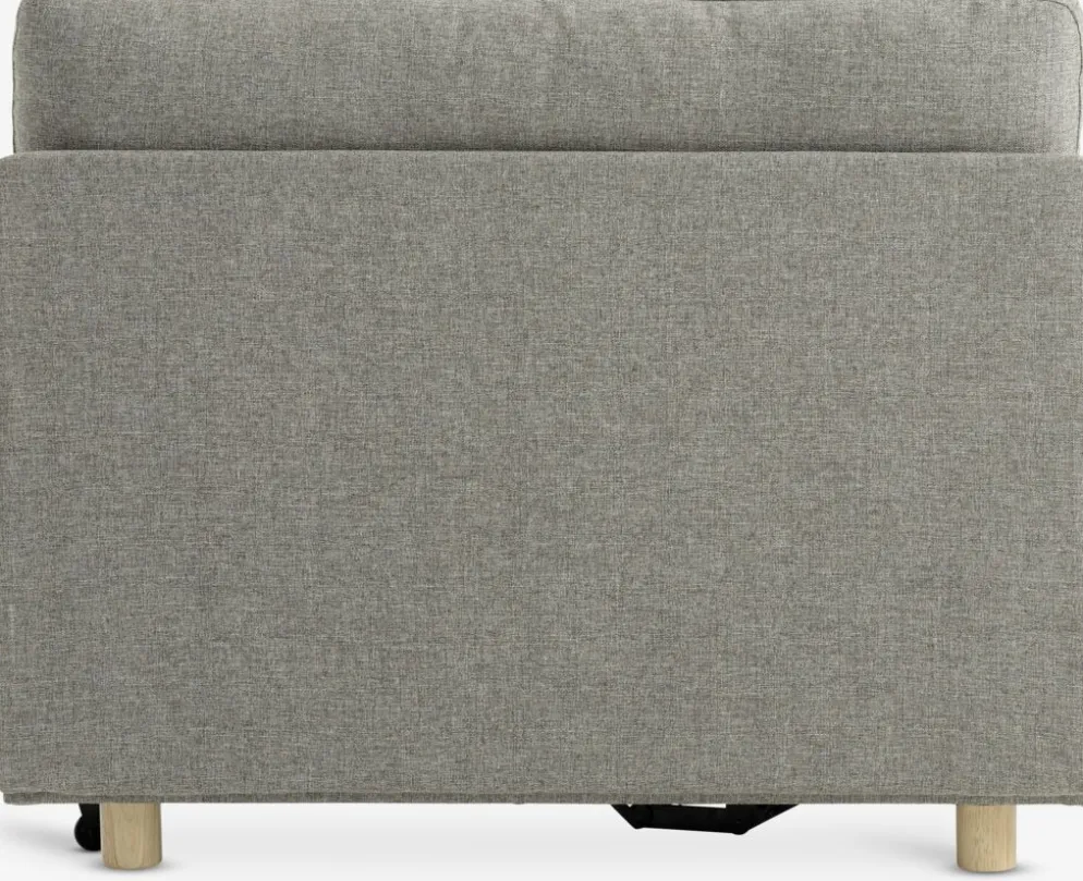 OLSTRUPCanapé convertible OLSTRUP 1,5 places tissu gris