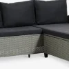 ONDRUPCanapé lounge avec méridiennee ONDRUP 3 personnes gris