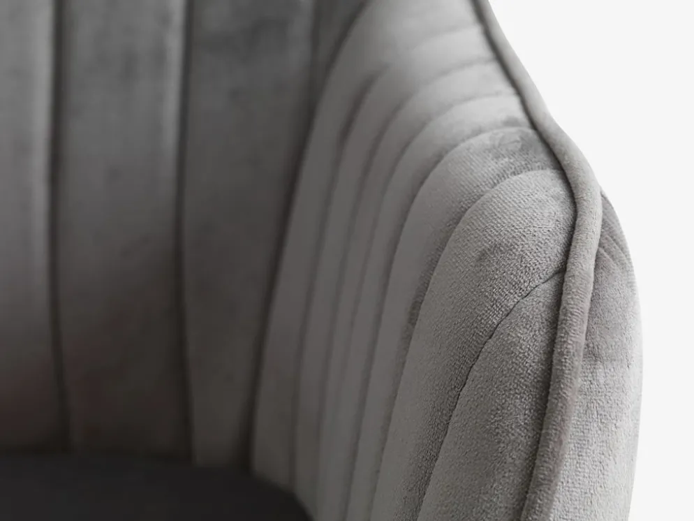 ONSEVIGFauteuil ONSEVIG velours gris/noir