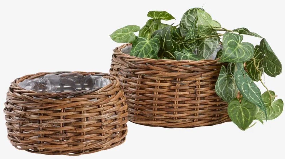 ORREPanier pour plantes ORRE Ø41/30 kubu brun 2pcs/lot