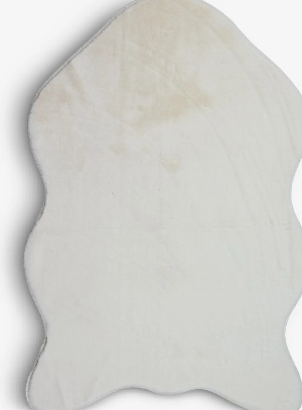 OXELTapis fausse fourrure OXEL 60x90 blanc
