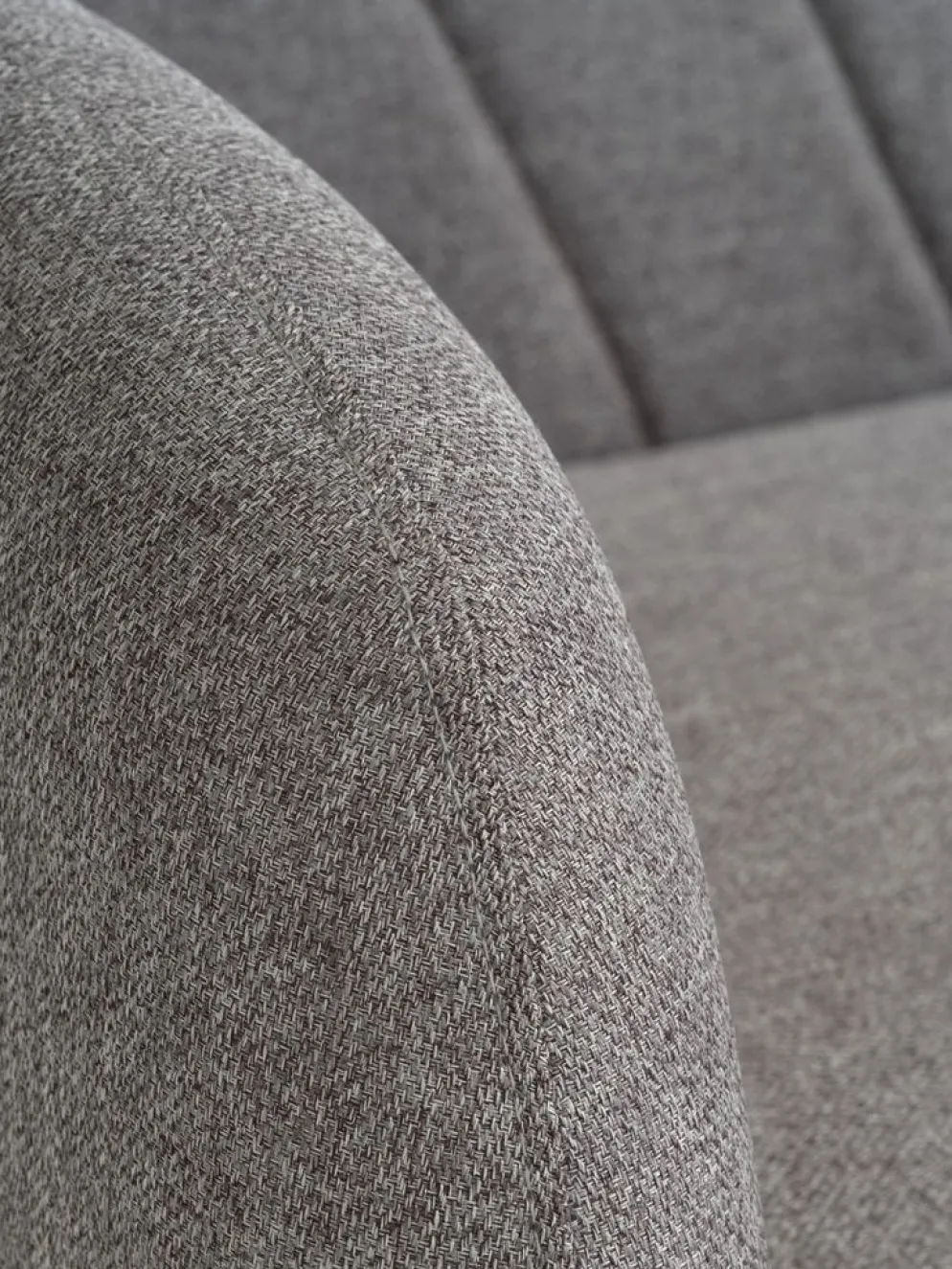 PARADISCanapé convertible PARADIS tissu gris clair/coloris chêne
