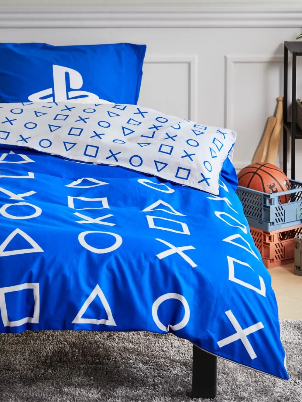 PLAYSTATIONParure de lit PLAYSTATION 140x200 bleu