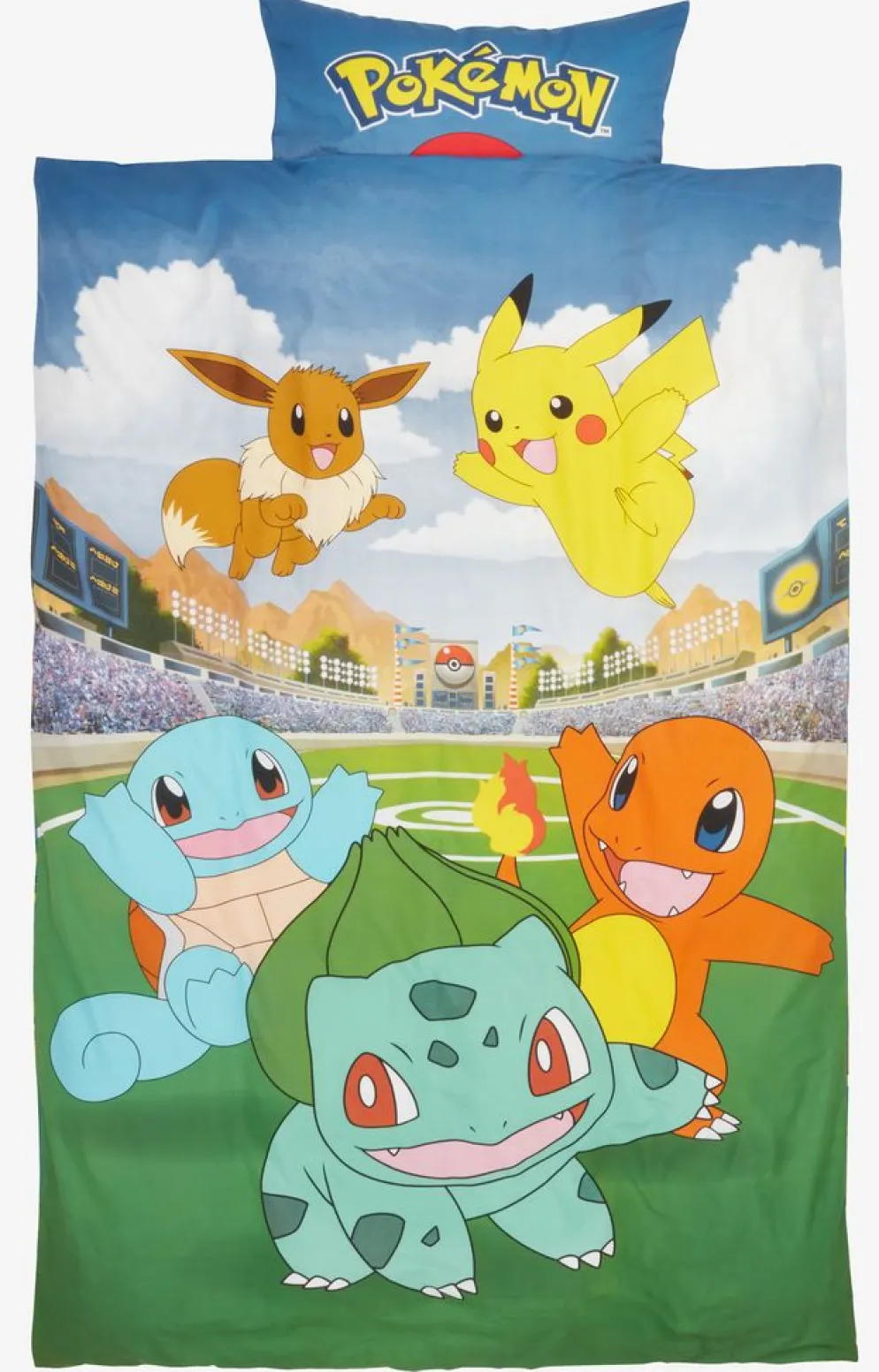 POKEMONParure de lit POKEMON 140x200 bleu