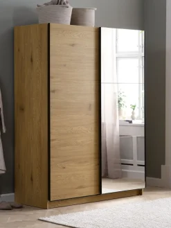 RABERGArmoire RABERG 150x200 a/miroir coloris chêne chaud