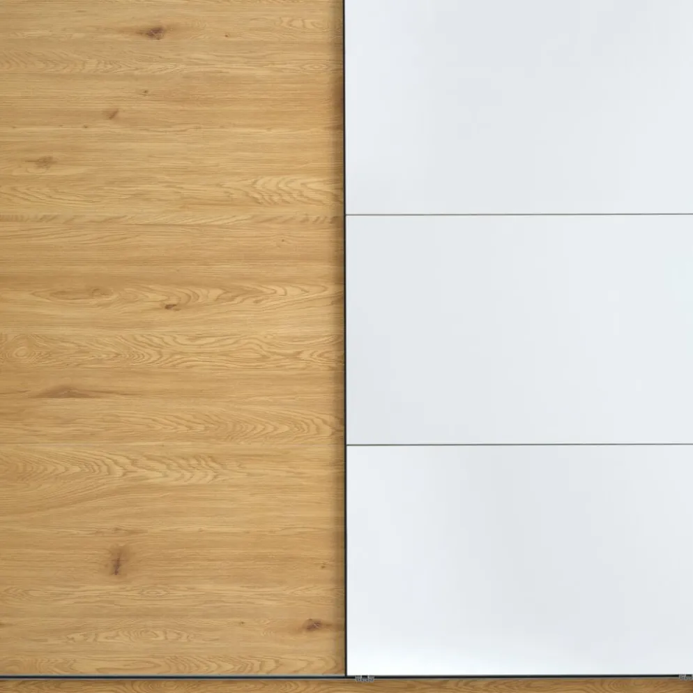 RABERGArmoire RABERG 200x200 a/miroir coloris chêne chaud