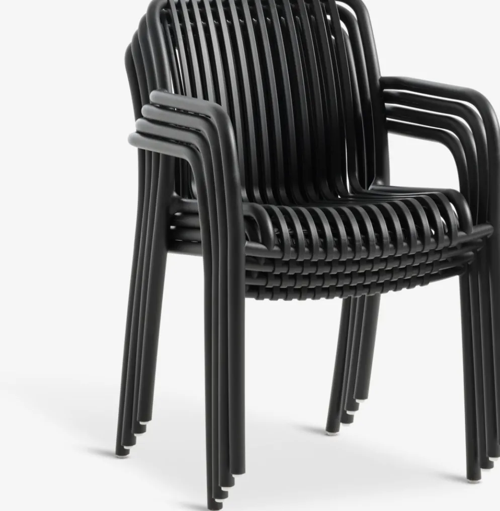 RADSTRUP + NABBENRADSTRUP Ø60 table + 2 NABBEN chaises noir