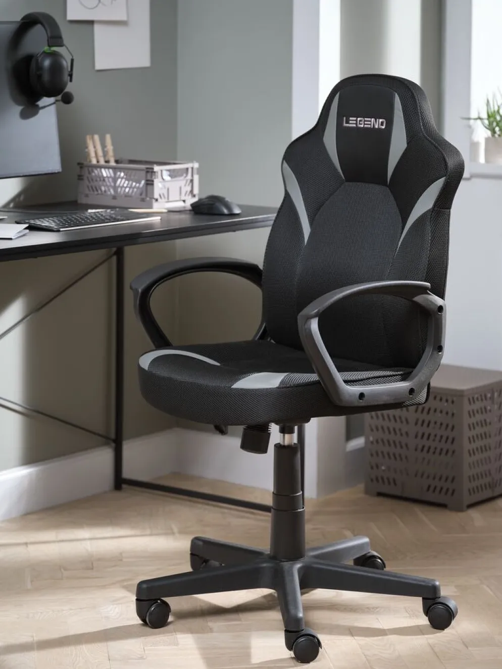 RANDRUPChaise gaming RANDRUP noir/maille