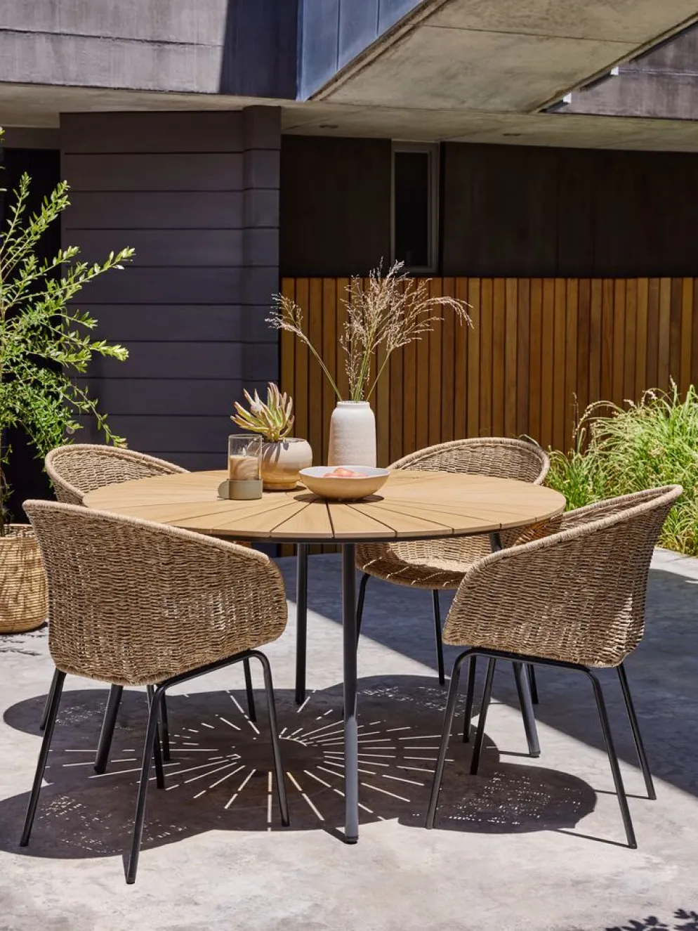 RANGSTRUP + TUERNERANGSTRUP Ø130 table + TUERNE chaises naturel