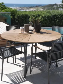 RANGSTRUPTable de jardin RANGSTRUP Ø130 naturel/noir