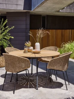 RANGSTRUPTable de jardin RANGSTRUP Ø130 naturel/noir