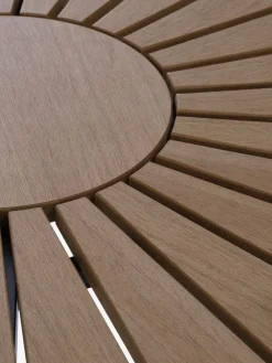 RANGSTRUPTable de jardin RANGSTRUP Ø130 naturel/noir