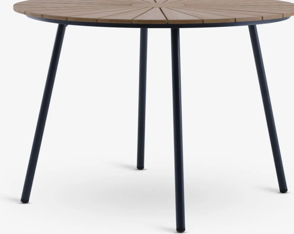RANGSTRUPTable de jardin RANGSTRUP Ø110 naturel/noir
