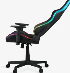 RANUMChaise gaming RANUM a/LED noir/noir
