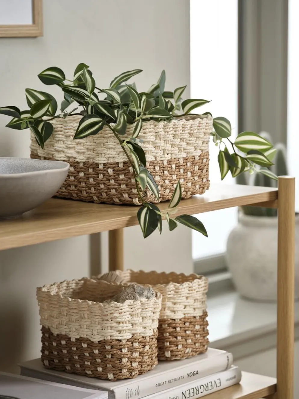 RASMUSSENLot de paniers RASMUSSEN l19/12xL26/18xH12 pcs/lot naturel