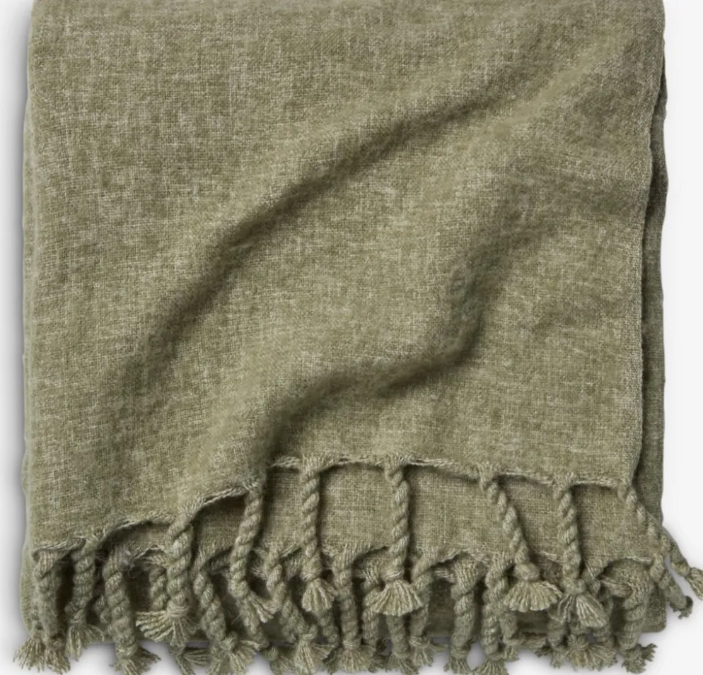REINFANNPlaid en laine REINFANN 130x170 laine mix vert