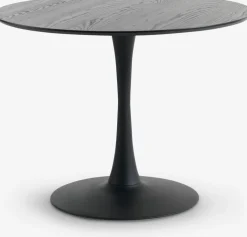 RINGSTEDTable RINGSTED Ø100 placage frêne noir