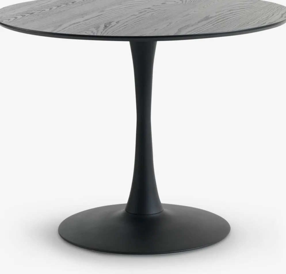 RINGSTEDTable RINGSTED Ø100 placage frêne noir