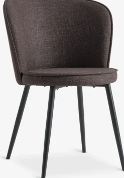RISSKOVChaise RISSKOV tissu brun foncé/noir