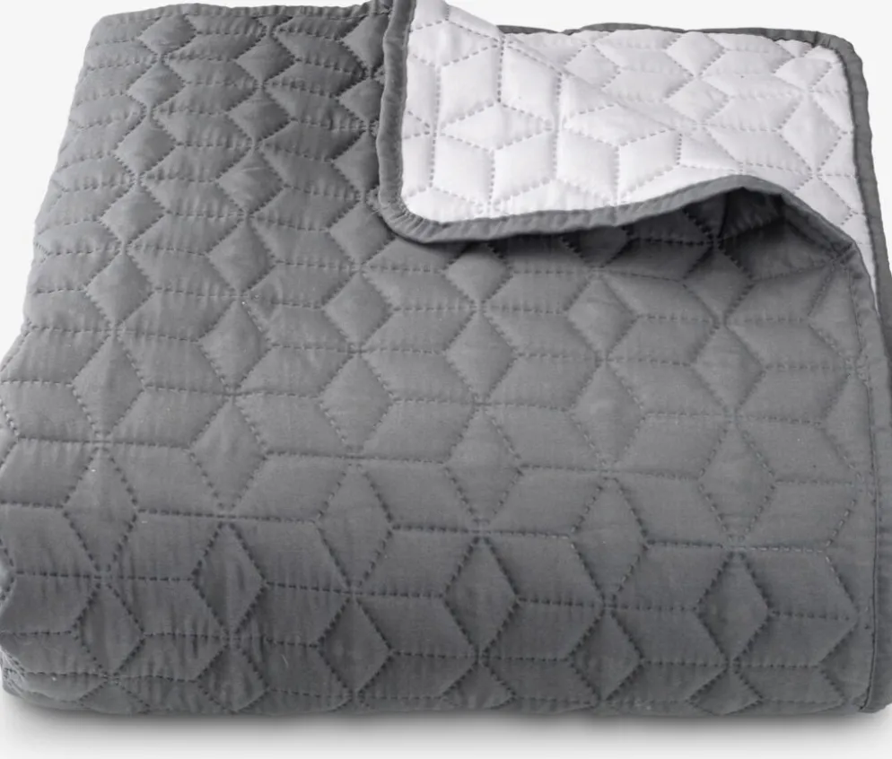ROSENTRECouvre-lit ROSENTRE 160x220 gris