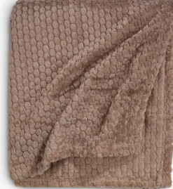 ROSENVIALPlaid polaire ROSENVIAL 130x160 sable foncé