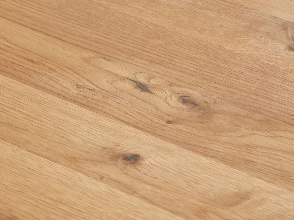 ROSLEVTable ROSLEV 95x200 chêne naturel/noir