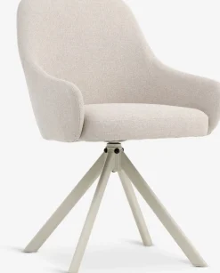 ROSTRUPChaise ROSTRUP pivotante tissu beige
