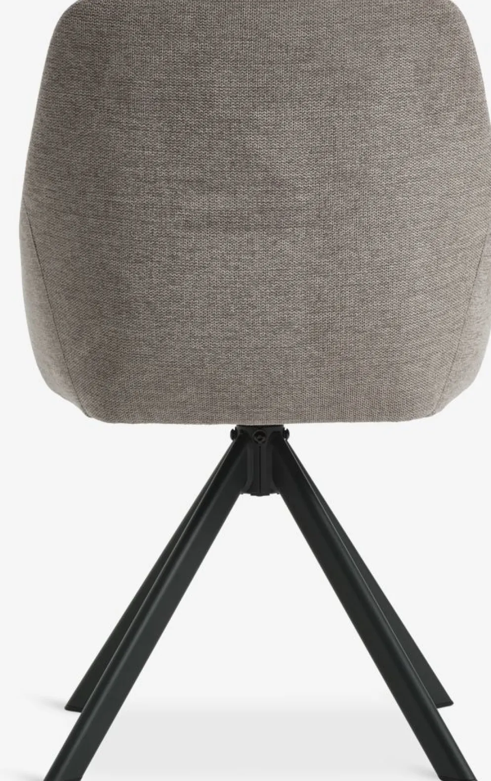 ROSTRUPChaise ROSTRUP pivotante tissu sable/noir